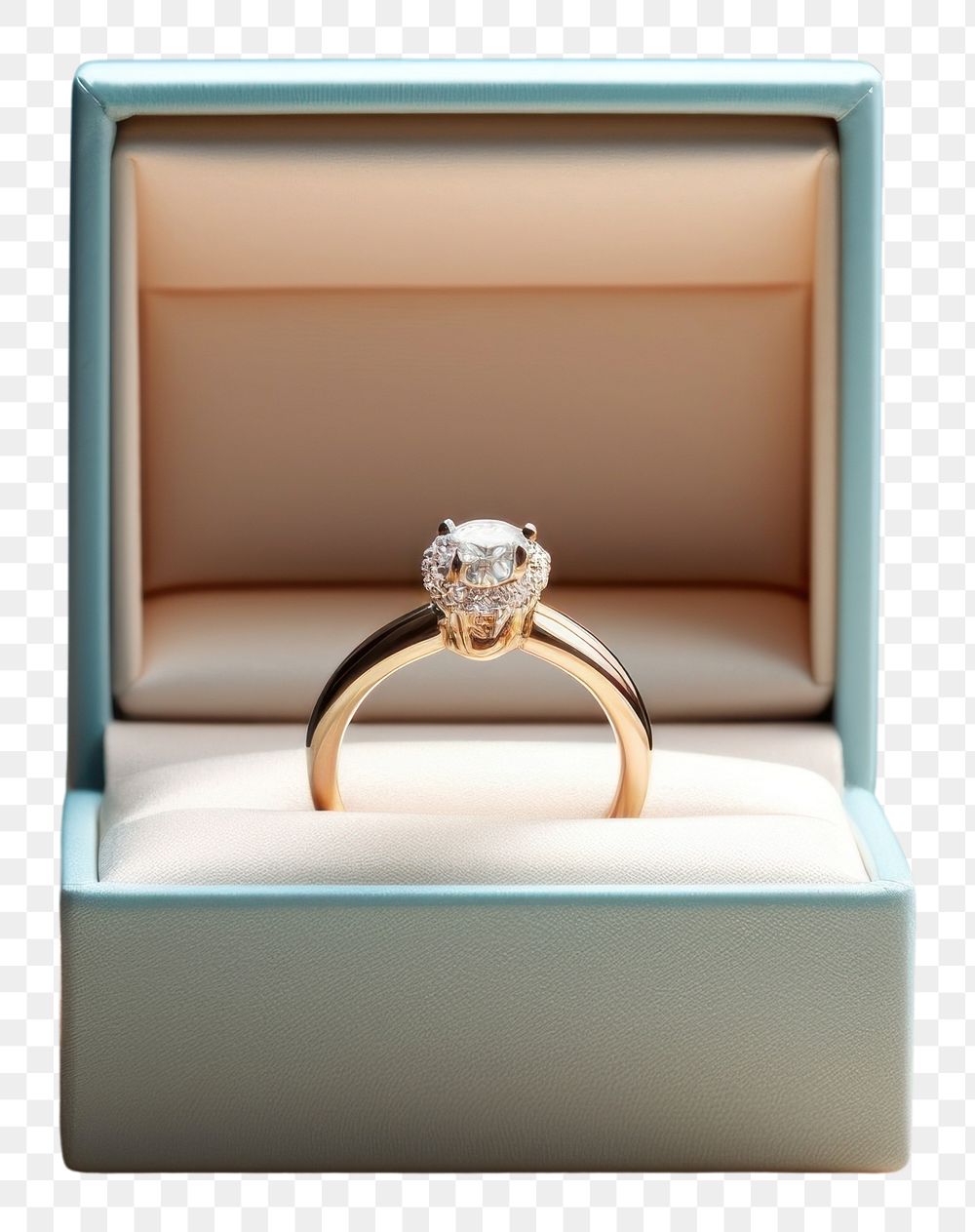 PNG  Ring box gemstone diamond jewelry. AI generated Image by rawpixel.