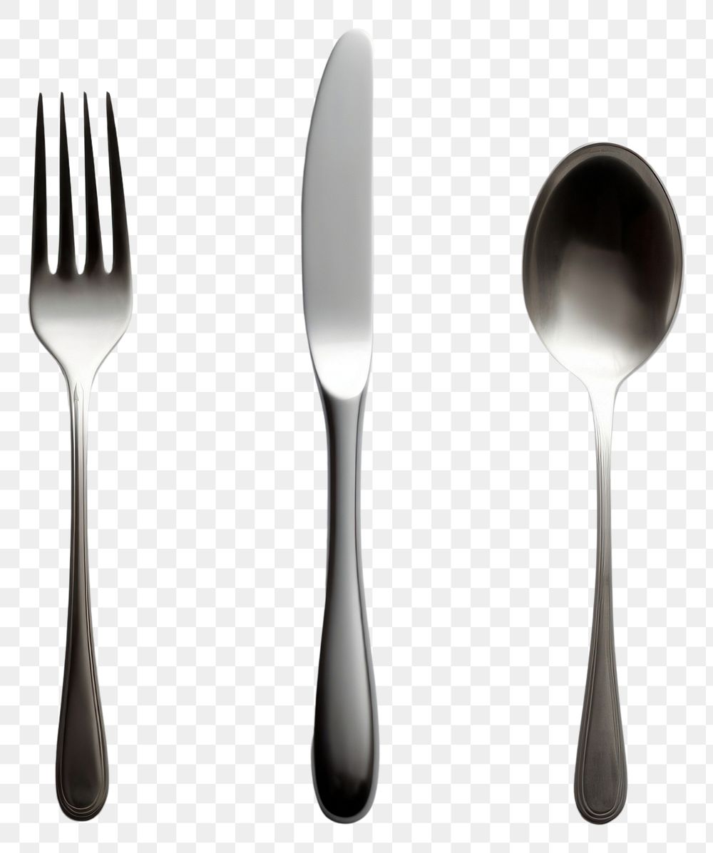 PNG  A spoon and fork knife silverware simplicity. AI generated Image by rawpixel.