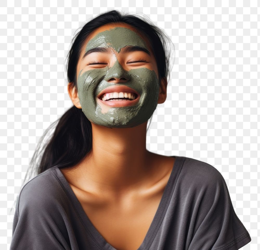 PNG  Asian young woman laughing portrait adult. AI generated Image by rawpixel.