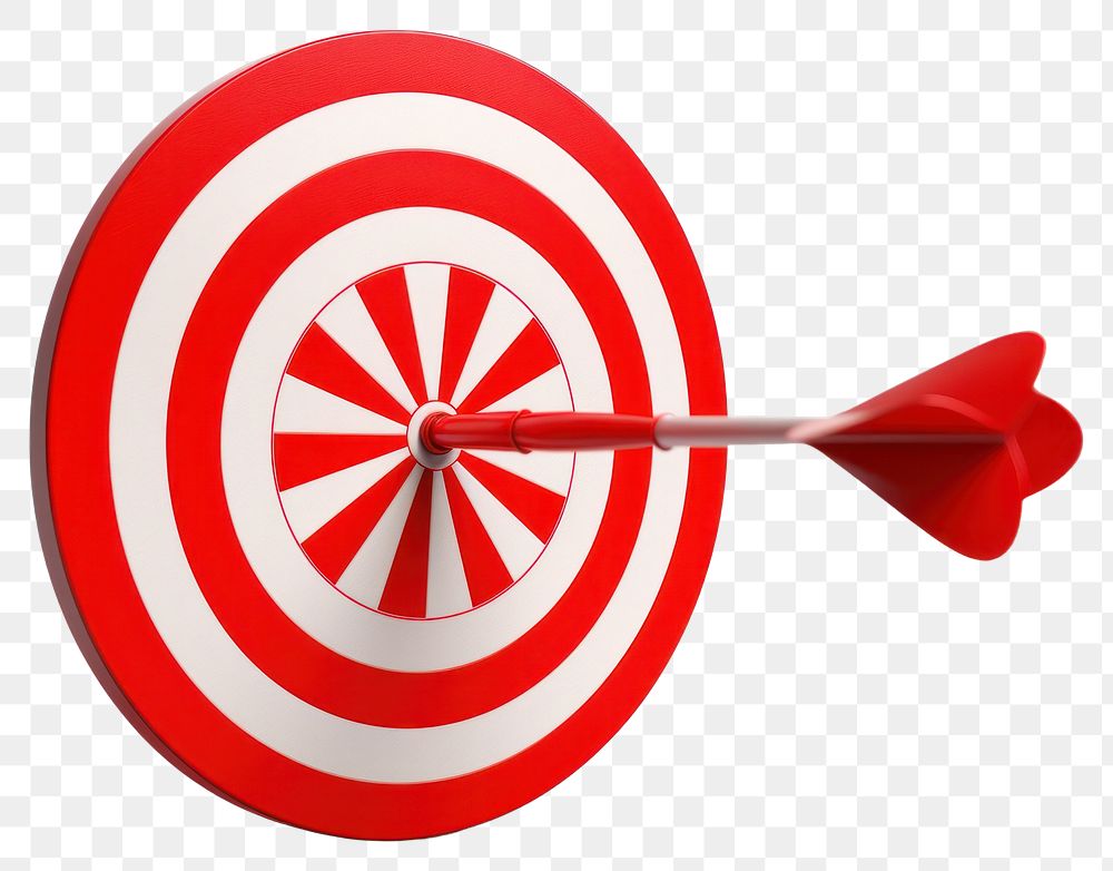 PNG  Dart hitting the target darts game white background. AI generated Image by rawpixel.