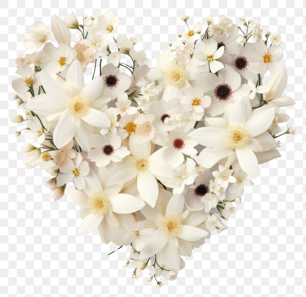 PNG Flower making heart shape | Premium PNG - rawpixel
