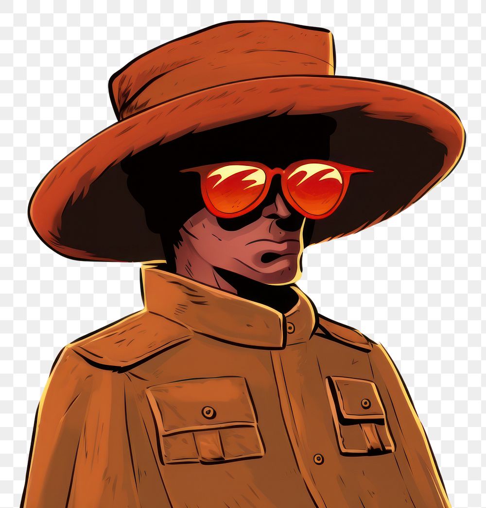 PNG  Kuban cartoon adult sunglasses. AI generated Image by rawpixel.
