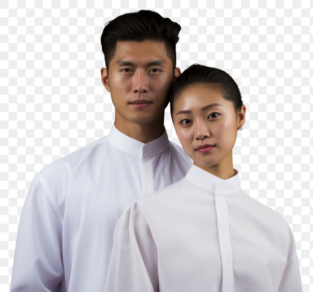 PNG Couple shirt portrait adult. AI generated Image by rawpixel.