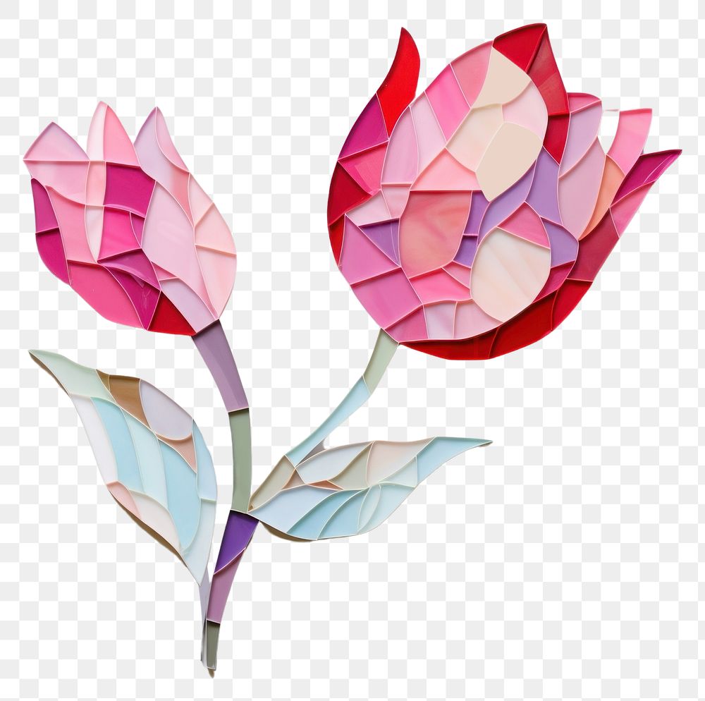PNG Tulip art origami creativity. AI generated Image by rawpixel.