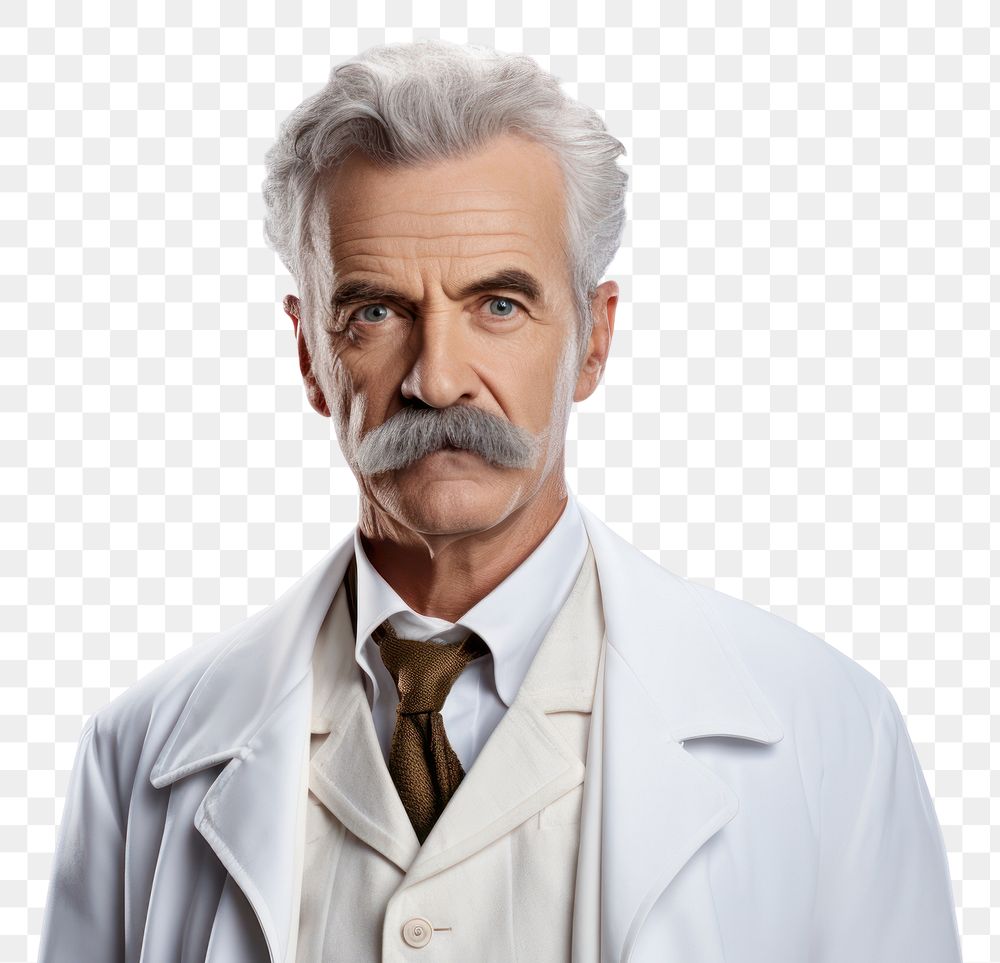 PNG  Doctor man portrait adult photo. AI generated Image by rawpixel.