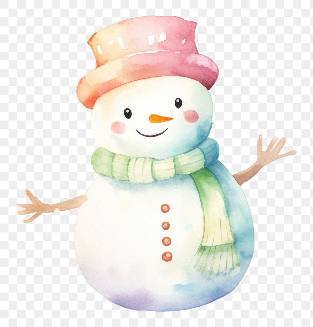PNG Snowman winter white representation. AI generated Image by rawpixel.
