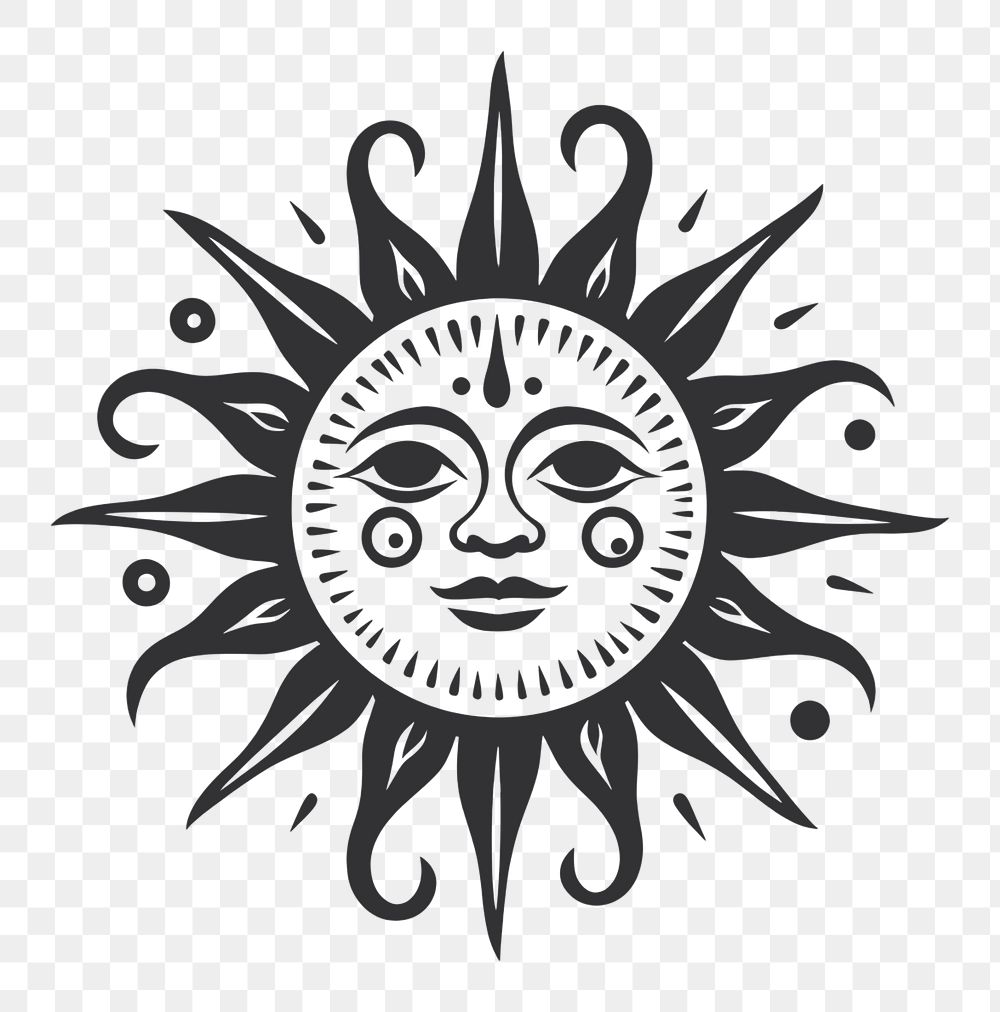 PNG Sun icon logo representation creativity. AI generated Image by rawpixel.