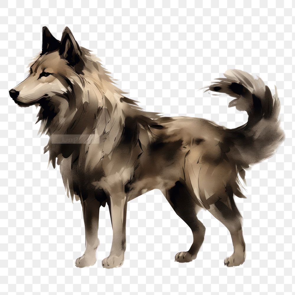 PNG Carnivora wolfdog mammal animal. AI generated Image by rawpixel.