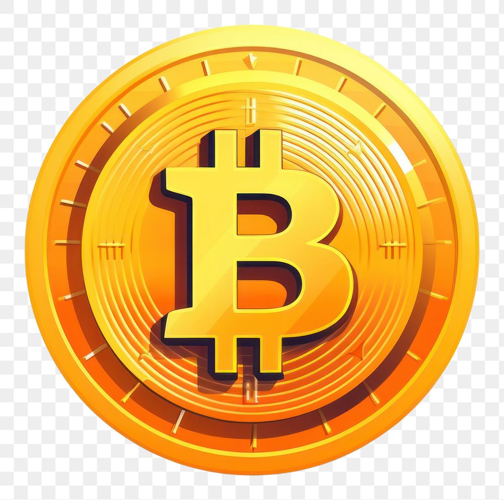PNG Bitcoin logo white background investment. AI generated Image by rawpixel.