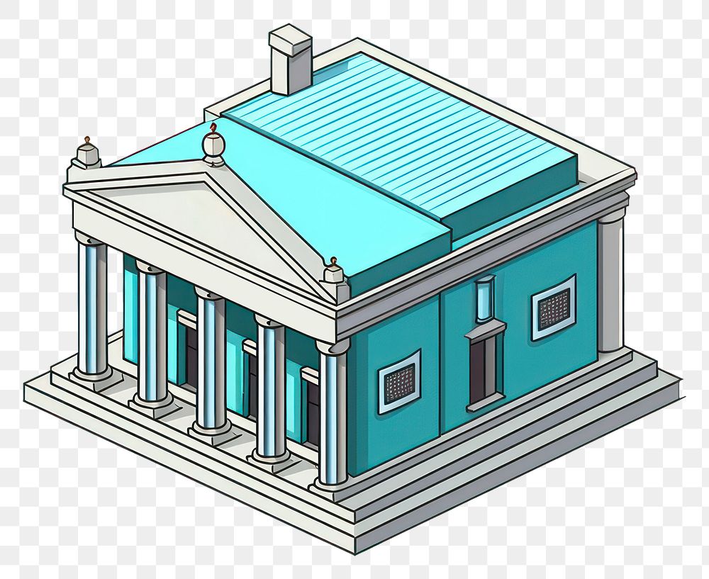 PNG Bank architecture building sketch. AI generated Image by rawpixel.