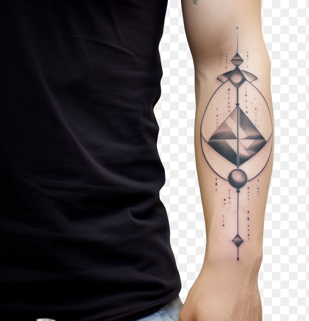 PNG Hour glass tattoo skin arm. AI generated Image by rawpixel.