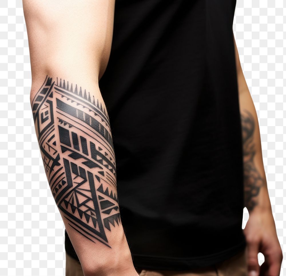 PNG Tribal tattoo skin arm. AI generated Image by rawpixel.