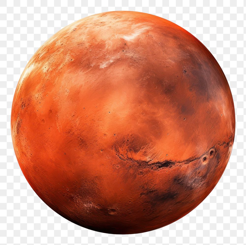 PNG Mars astronomy planet space. AI generated Image by rawpixel.