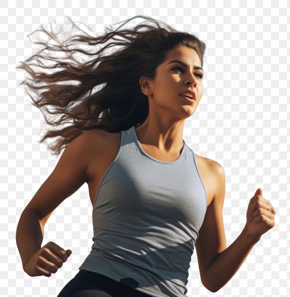 PNG Running exercising outdoors jogging. AI generated Image by rawpixel.