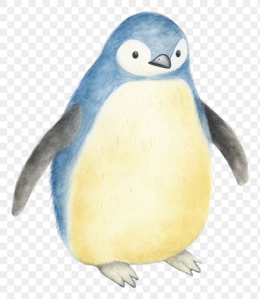 PNG Cute penguin drawing animal bird. AI generated Image by rawpixel.