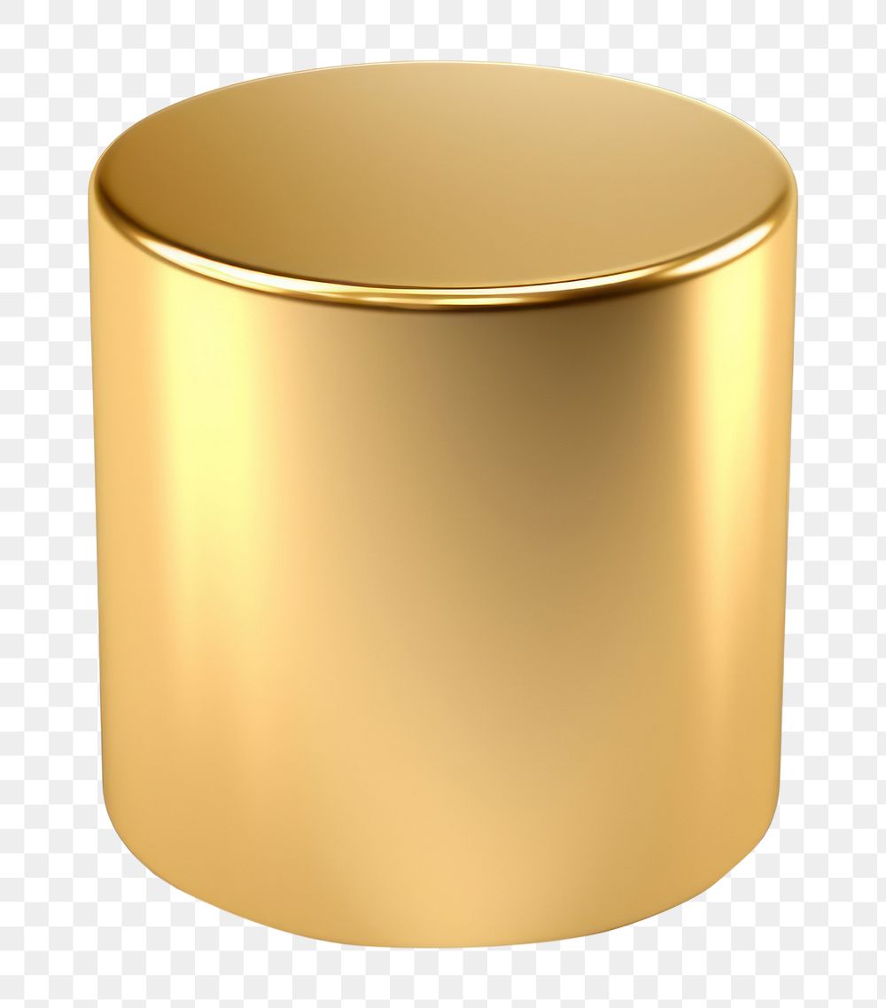PNG Cylinder gold white background investment. AI generated Image by rawpixel.