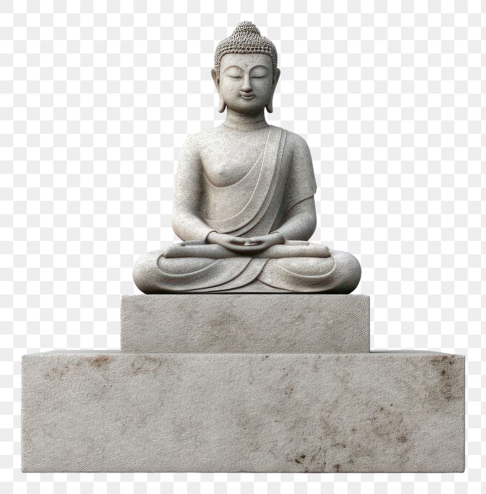 PNG Buddhist art representation spirituality. AI generated Image by rawpixel.