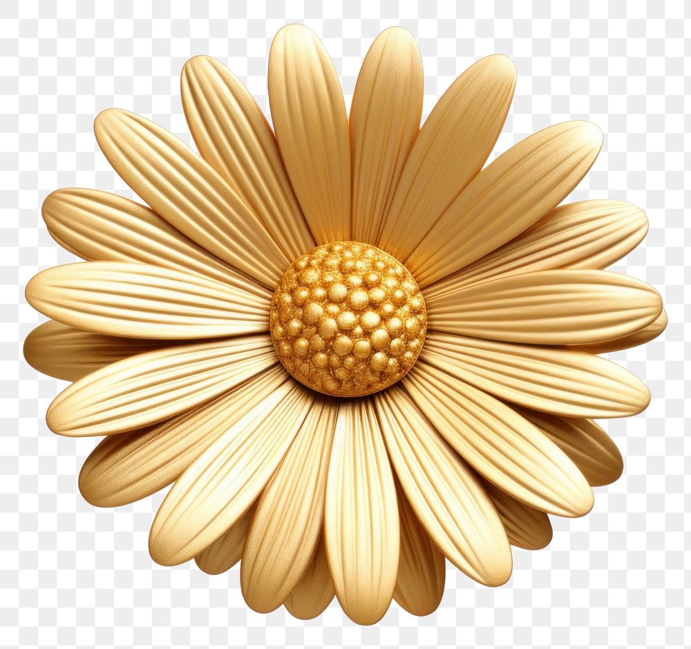PNG Daisy flower daisy gold jewelry. AI generated Image by rawpixel.