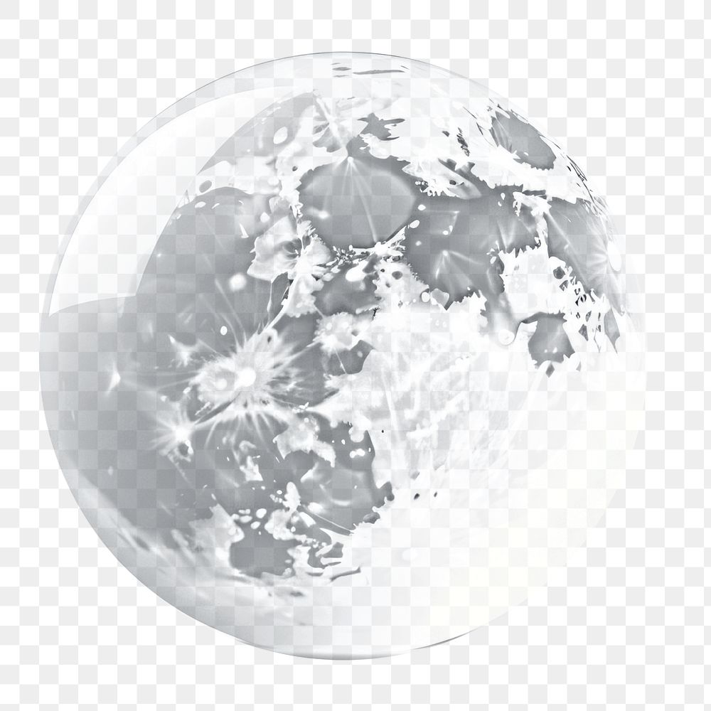 PNG Moon sphere planet globe. AI generated Image by rawpixel.