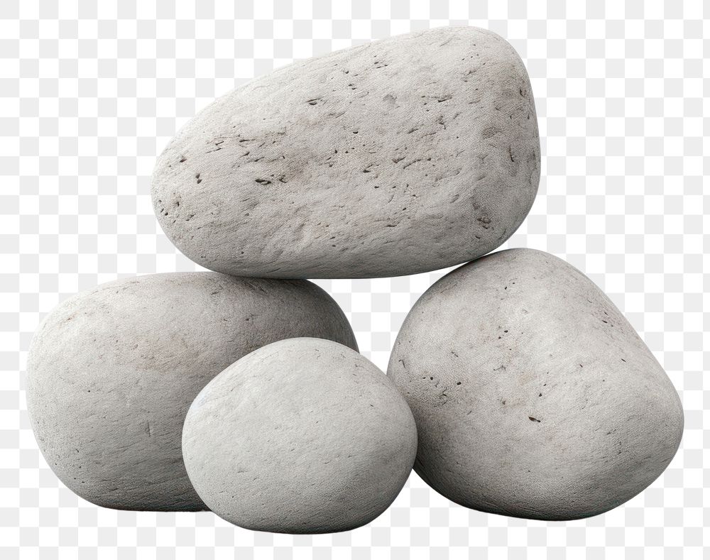 PNG Small stone pebble rock white background. AI generated Image by rawpixel.