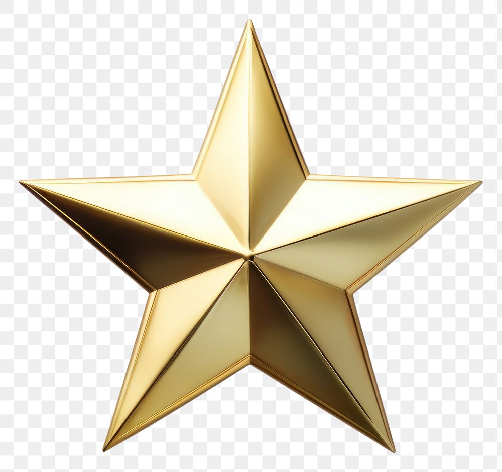 PNG Star gold white background simplicity