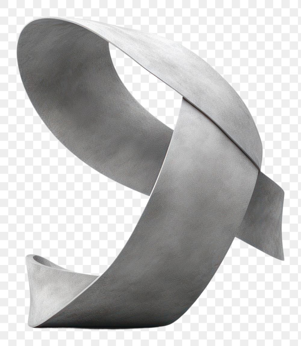 PNG Ribbon sculpture monochrome furniture. AI generated Image by rawpixel.