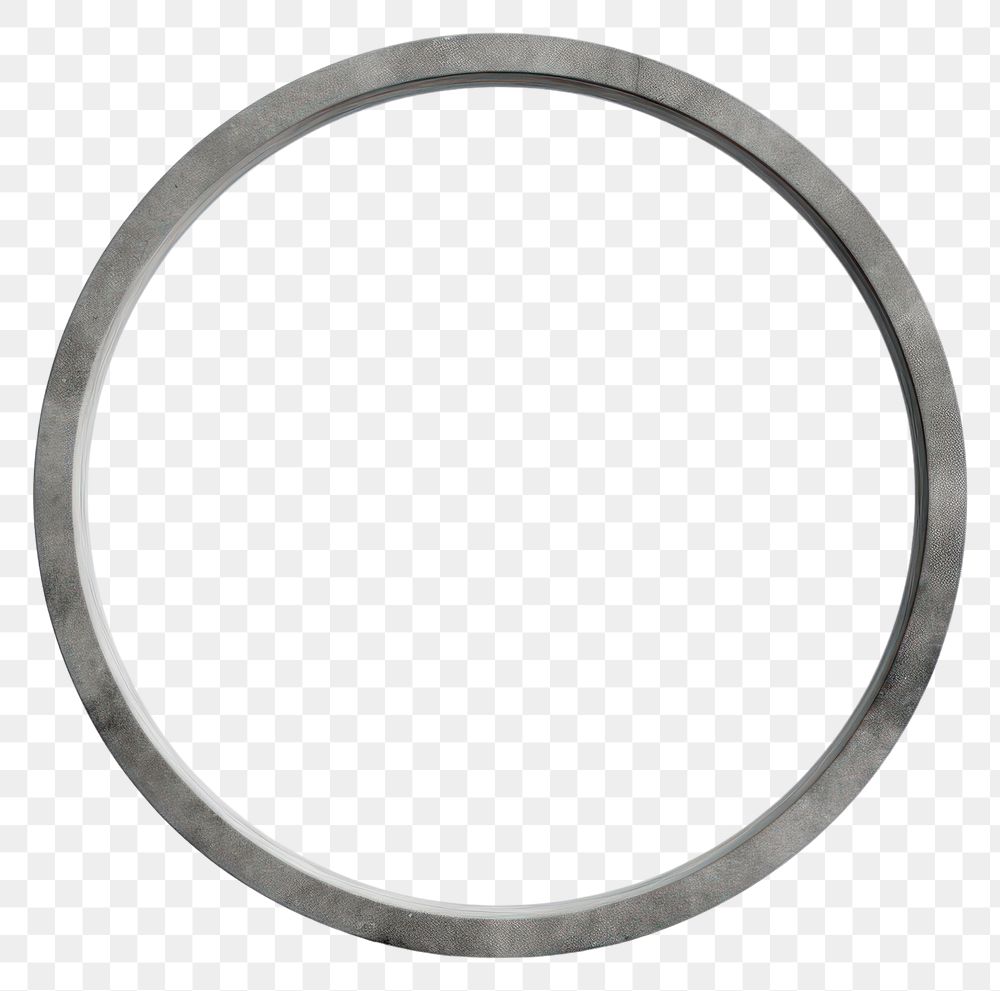 PNG Thin hoop white background platinum circle
