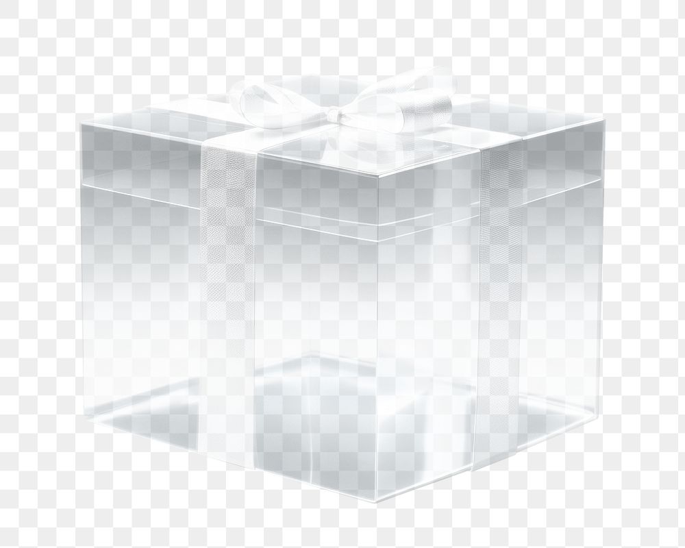 PNG Gift box transparent lighting glass. AI generated Image by rawpixel.