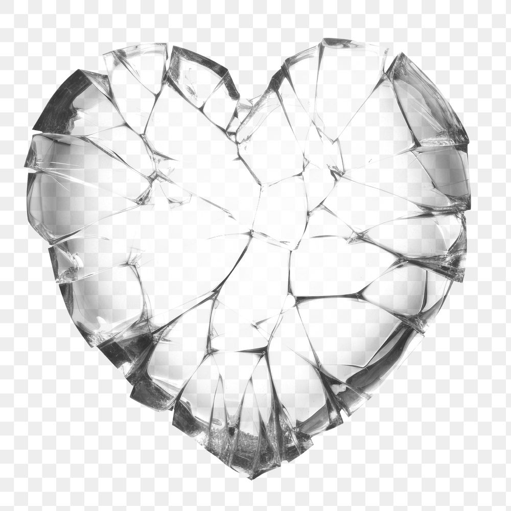 PNG Heart broken glass destruction accessories. AI generated Image by rawpixel.
