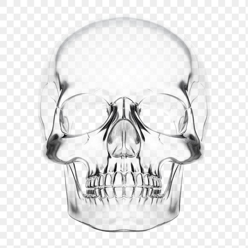 PNG Skull icon light illustrated science. AI generated Image by rawpixel.