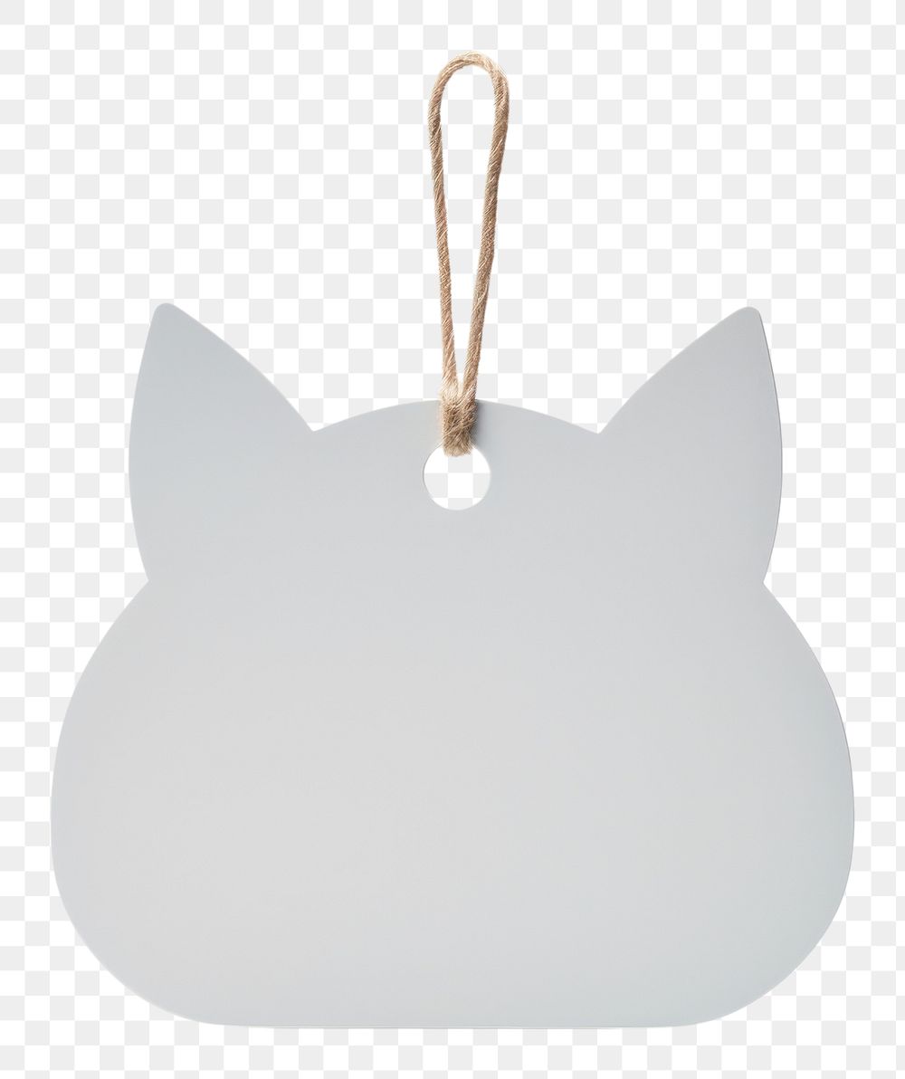 PNG Label cat shape animal mammal white background. AI generated Image by rawpixel.