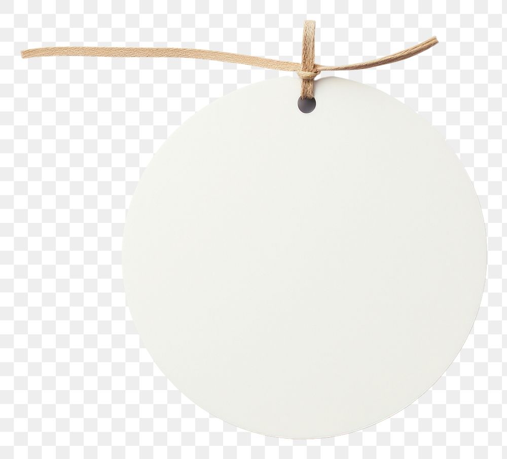 PNG Price tag paper label circle shape with ribbon white background accessories simplicity. AI generated Image by rawpixel.