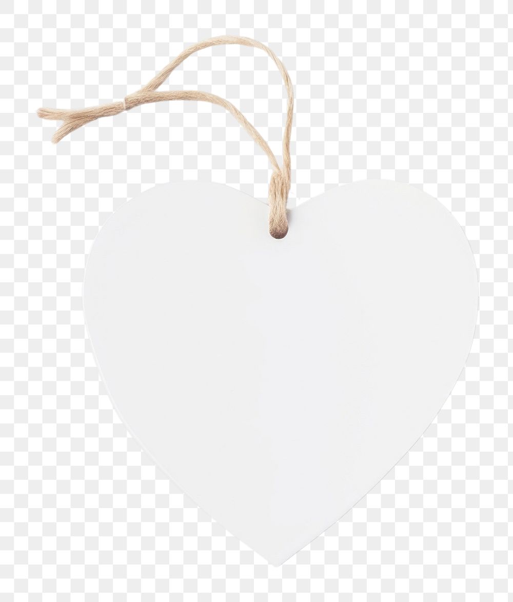 PNG Price tag paper label heart shape white white background celebration