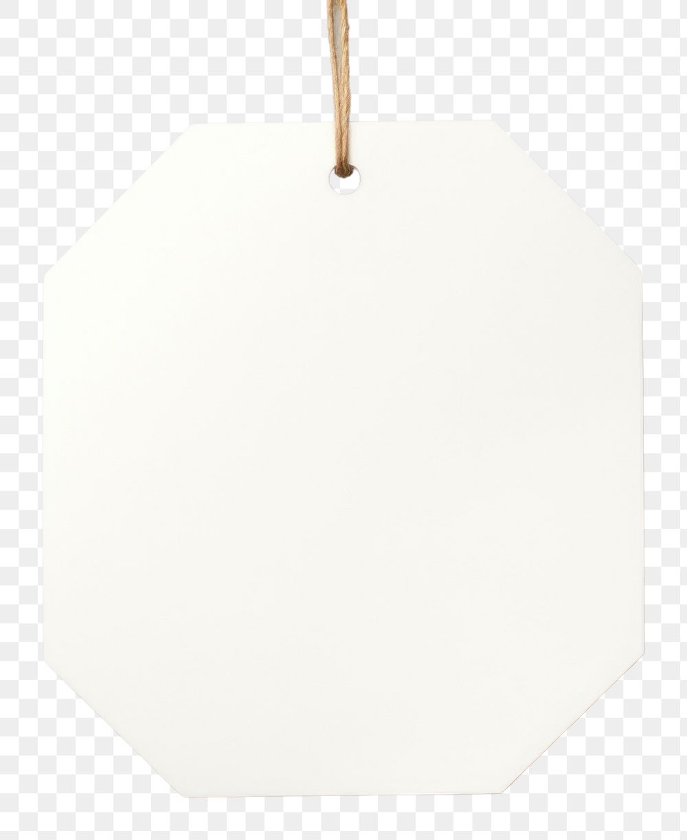 PNG Price tag paper label hexagon shape white white background hanging. AI generated Image by rawpixel.
