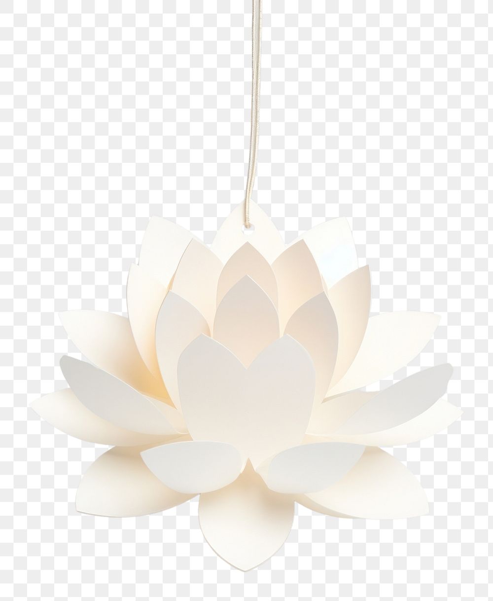 PNG Price tag paper label lotus flower shape chandelier white lamp. AI generated Image by rawpixel.
