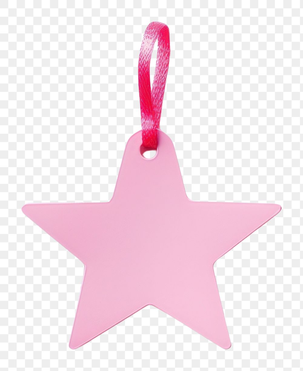 PNG Price tag paper label star shape with ribbon pink white background celebration. AI generated Image by rawpixel.