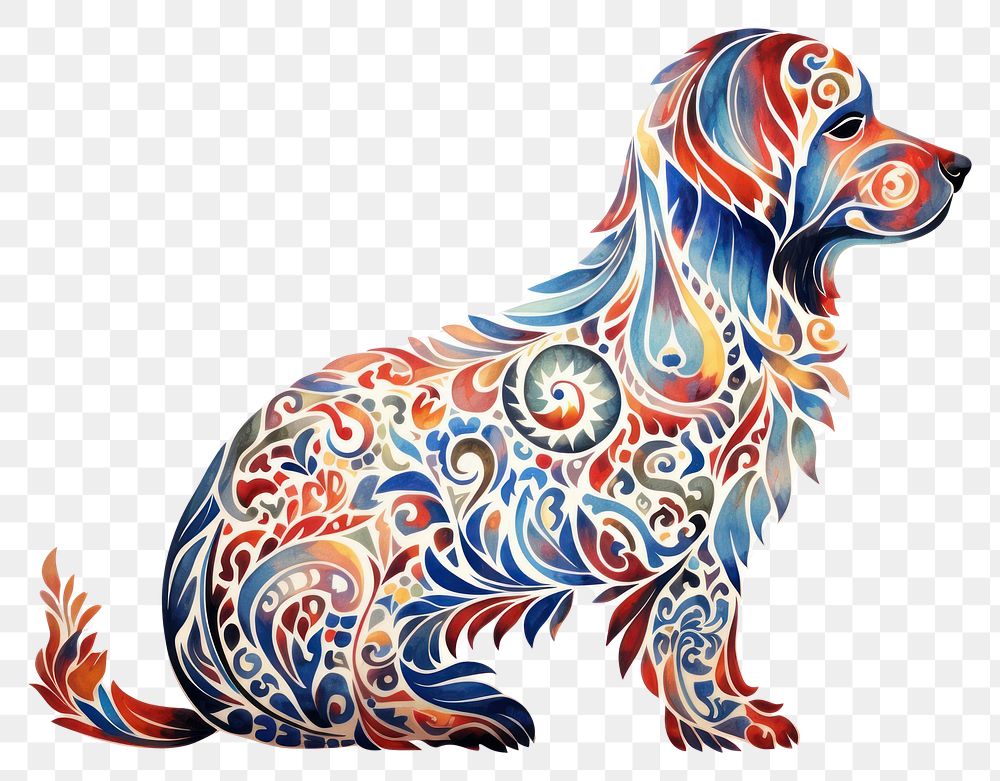 PNG Dog graphics drawing animal. AI generated Image by rawpixel.