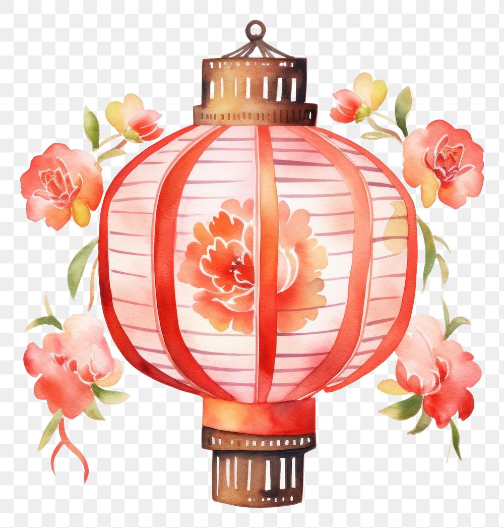 PNG Chinese new year lantern chinese new year white background celebration. AI generated Image by rawpixel.