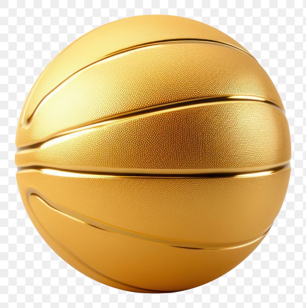 PNG  Basketball sphere sports gold. AI generated Image by rawpixel.