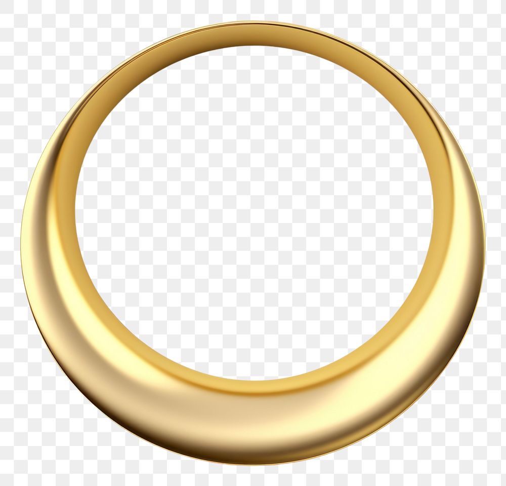 PNG  Half circle gold jewelry ring. AI generated Image by rawpixel.