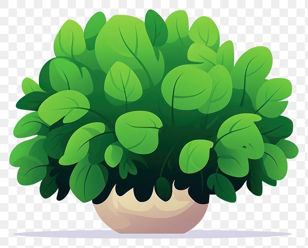 PNG A bush vegetable cartoon plant. AI generated Image by rawpixel.