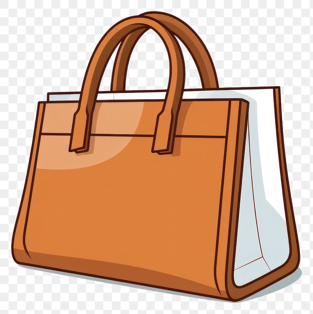 PNG A shpping bag handbag cartoon purse. 