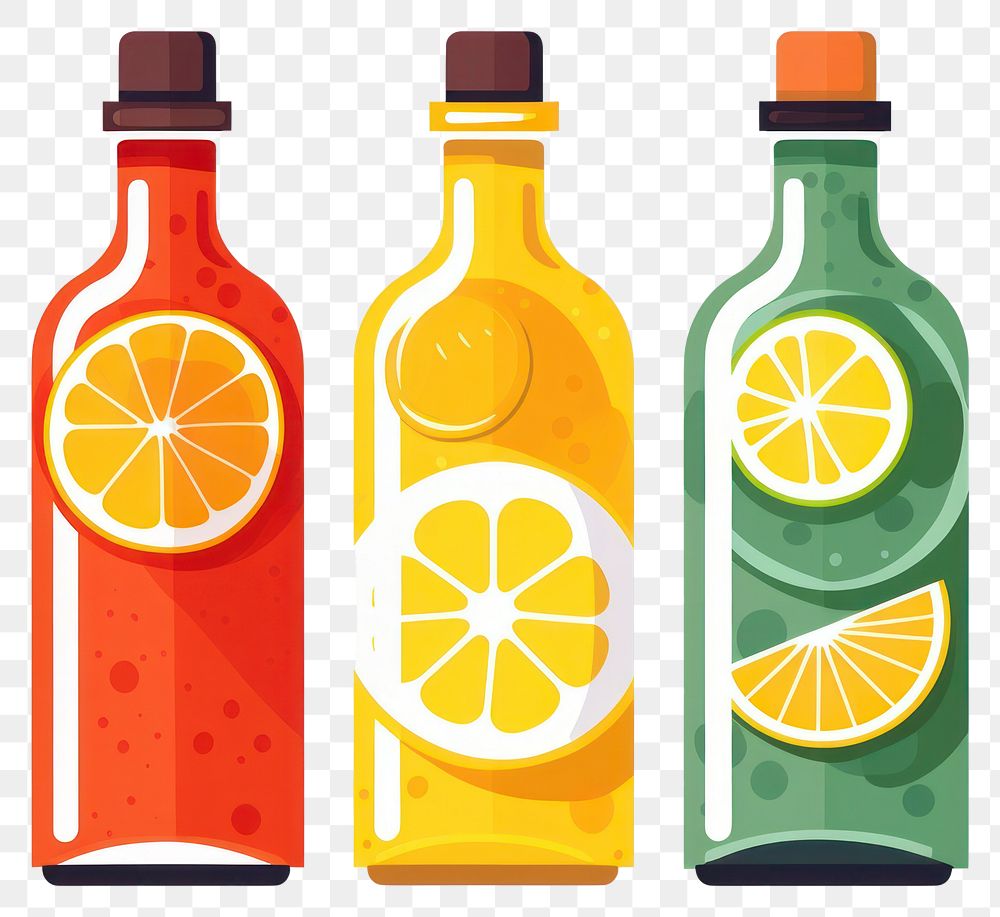 PNG Bottle drink fruit lemon. AI generated Image by rawpixel.