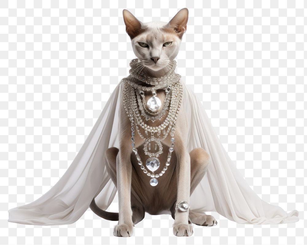 PNG Cat fashion jewelry animal. AI generated Image by rawpixel.