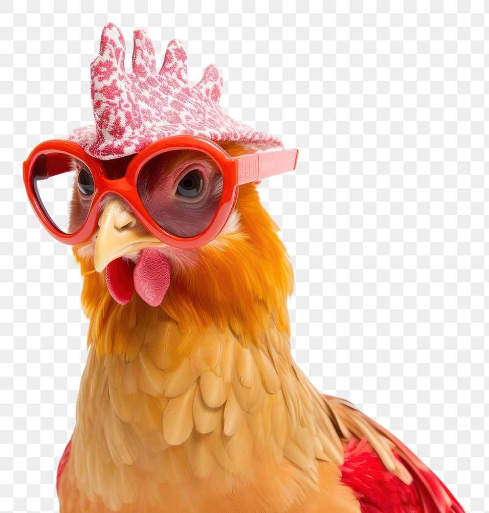 PNG Chicken animal accessories poultry. AI generated Image by rawpixel.
