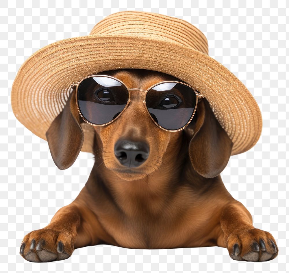 PNG Dachshund animal pet accessories. AI generated Image by rawpixel.