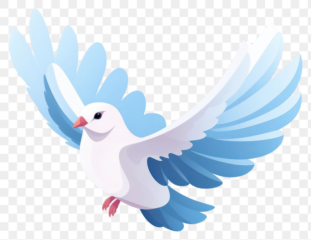 PNG Dove flying cartoon animal white. AI generated Image by rawpixel.