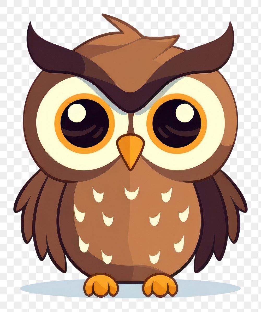 PNG Owl cartoon animal nature. AI generated Image by rawpixel.