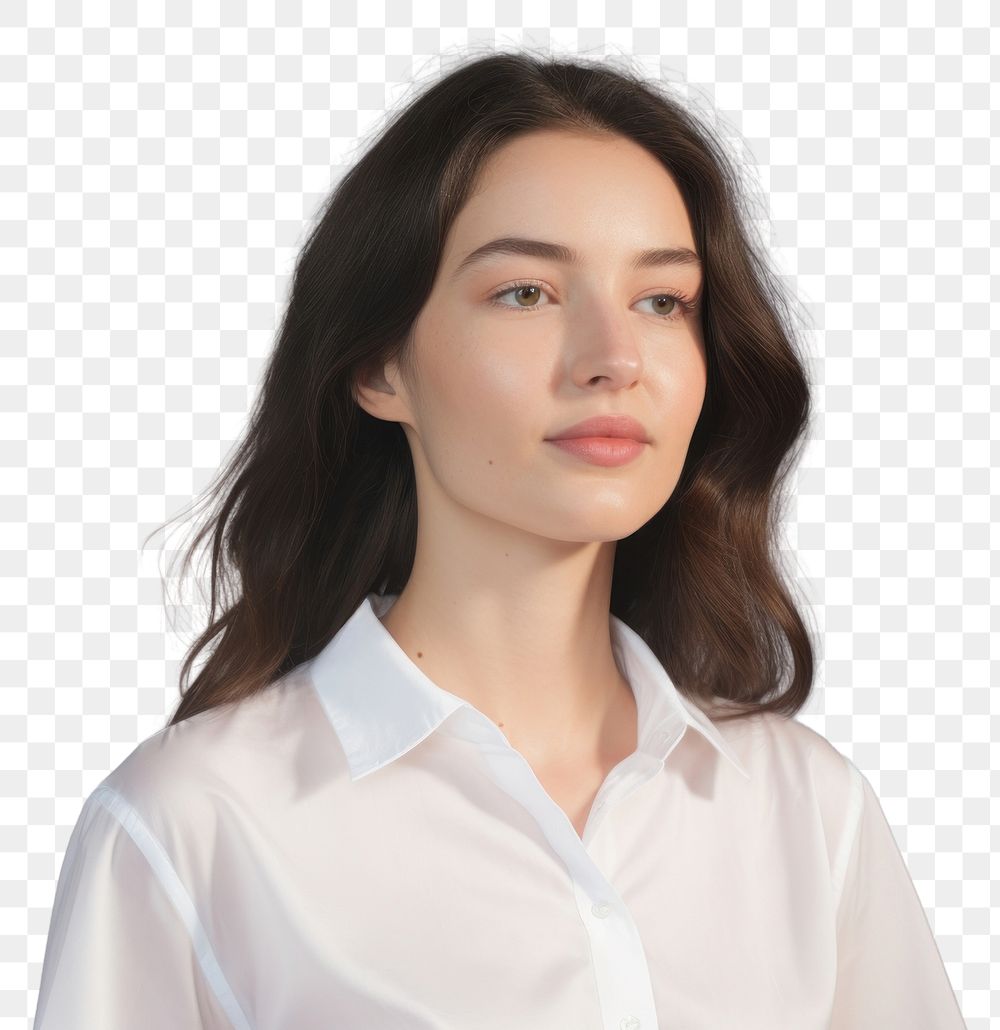 PNG  Woman photography portrait blouse. AI generated Image by rawpixel.