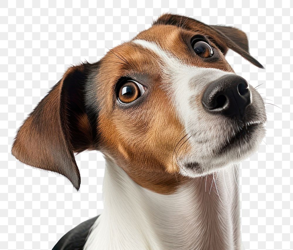 PNG Jack russell terrier looking up animal mammal beagle. AI generated Image by rawpixel.